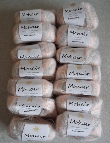 14x 25g balls mohair mix - 25g,