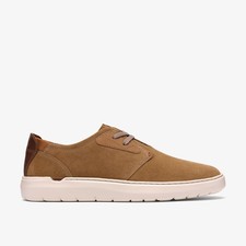 Clarks Mens Flexwell Tie Sand