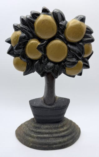 Vintage cast iron orange fruit - iron,