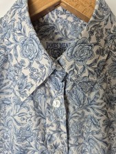 James Meade Liberty of London Tana Lawn Floral Print Fabric Cotton Shirt 12