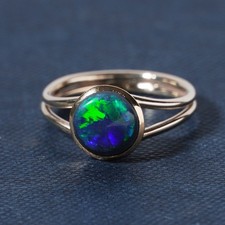 Antique Australian Black Opal