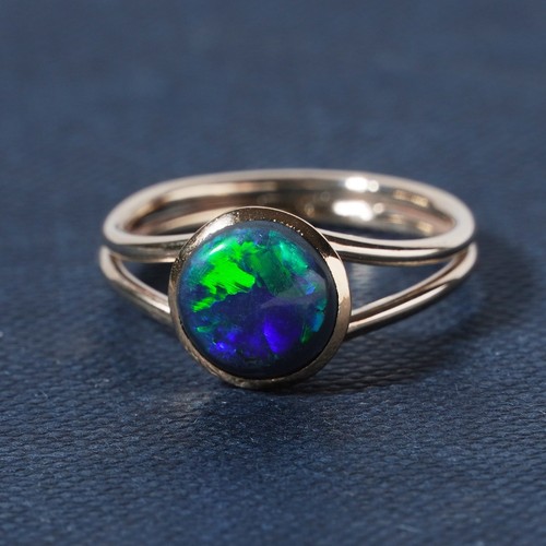 Antique australian black opal - australian,
