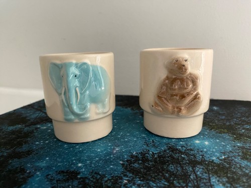 Vintage elephant monkey - &,