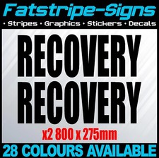 RECOVERY TRUCK STICKERS