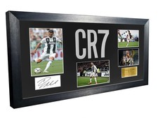 Cristiano Ronaldo Juventus Signed Autograph Photograph Picture Frame Signature B