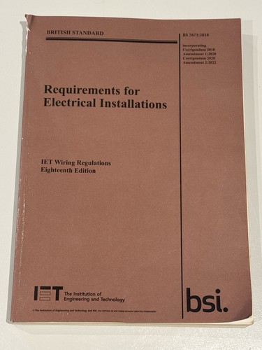 Iet wiring regulations 18th - regulations,