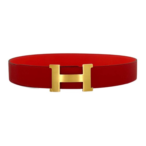 Hermès belt rouge - h,