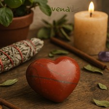 Red Jasper Heart Healing Gemstone Polished Crystal Large.