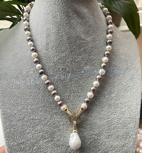 Natural white gray freshwater - gray,