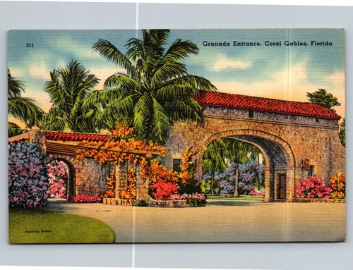 Vintage granada entrance coral - vintage,