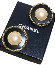 Chanel Large Pearl Earrings