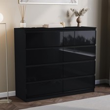 High Gloss 8 Drawer Chest of