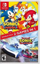 Sonic Mania & Team Sonic Racing Double Pack Nintendo Switch US NEW