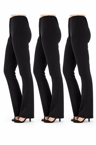 Pack womens bootleg trousers - 3,