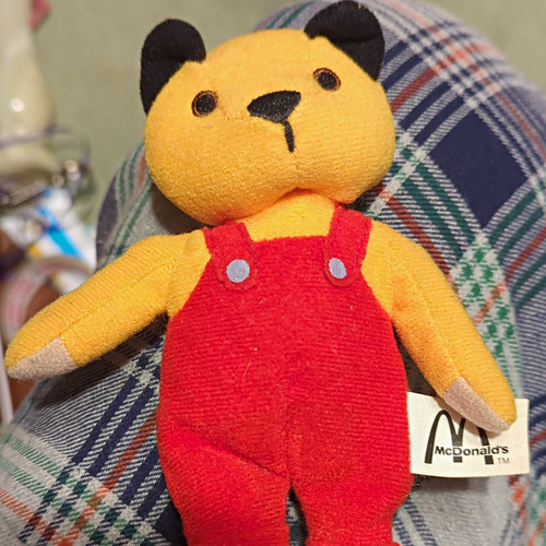 Mcdonald sooty plush toy - sooty,