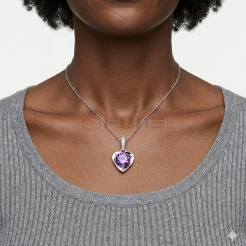 Purple amethyst stone - purple,