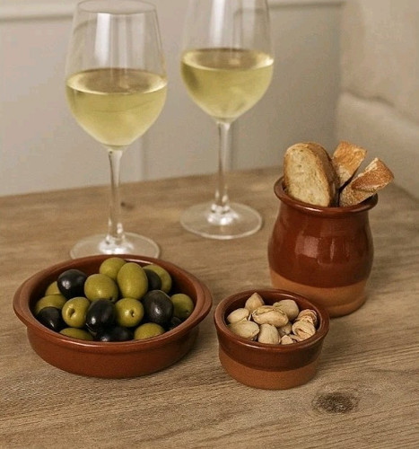 Tapas serving set terracotta - set,