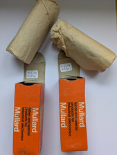 NOS Mullard E88CC matched pair - made in GB 1971  dimplex 8 shot getter gold pin