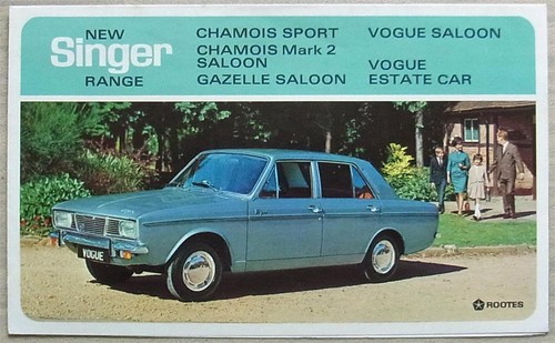 Singer car range - car, sales