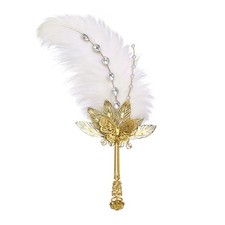 Ostrich feather fan - hand,