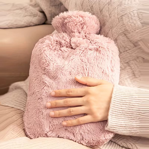 Hot water bottle - bottle, fleece