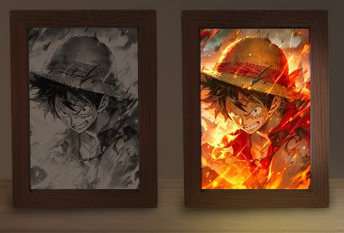 Led anime light box - 3d,