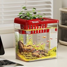 PET ABS Fish Tank with Lid and