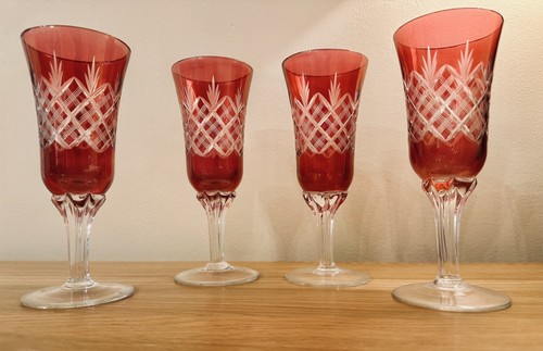 Vintage czech etched - vintage,