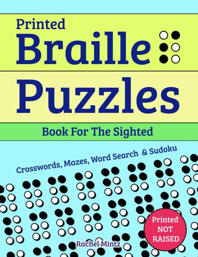 Printed braille puzzles book - puzzles,