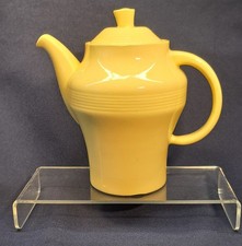 Vintage Woodsware 'Jasmine' Lemon Yellow Coffee Pot c1950