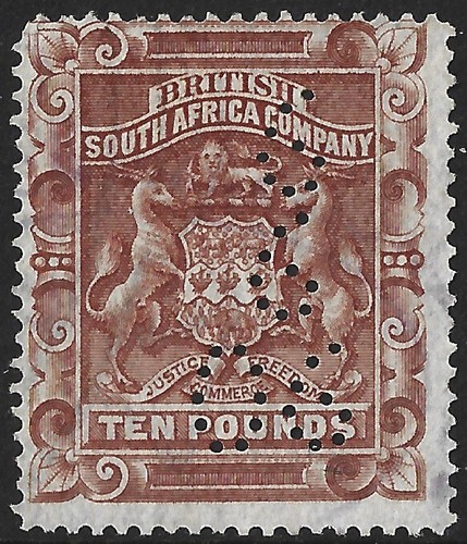 Rhodesia 1892 10 - 1892-93, brown