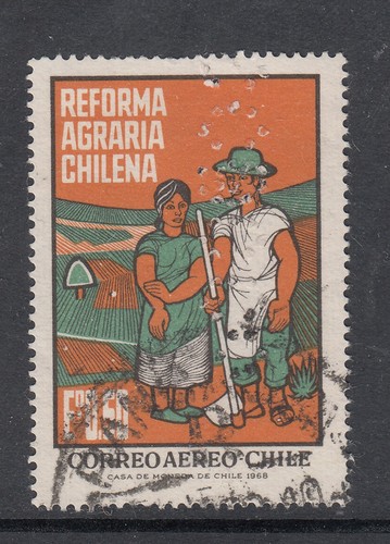 Chile perfinned stamp - chile:, stamp,