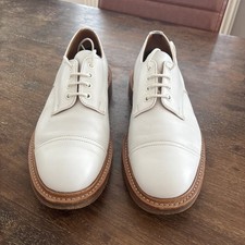 Men’s White Trickers For Margret Howell Aniline Trompine HY93S size 10 fit 5