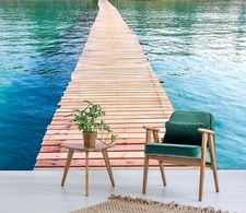 3D Blue Green Lake R4381