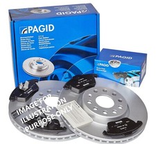 FOR AUDI A1 A3 Q3 TT TDI TSI TFSI PAGID Front Brake Discs And Brake Pads