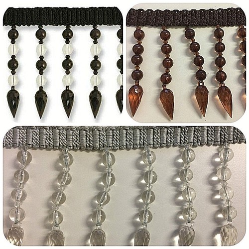 Long beaded trim for curtain - for,