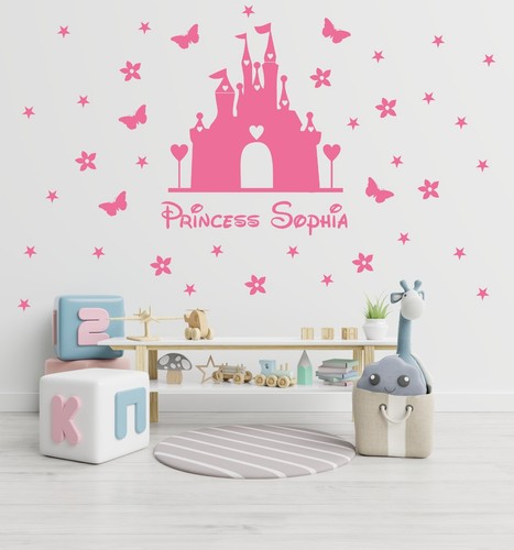 Princess castle wall sticker - princess,