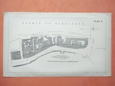 1898 Antique Map of Shoreditch