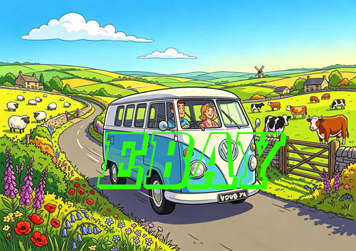 Volkswagen campervan themed - volkswagen,