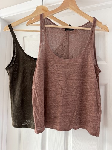 Massimo dutti linen vest - massimo, top
