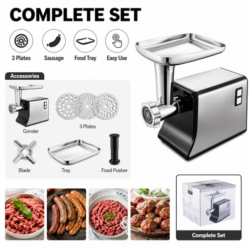 Electric meat grinder - electric, 3