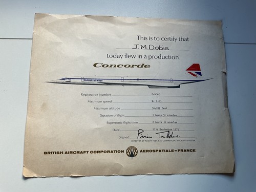 Concorde boac flight - concorde,