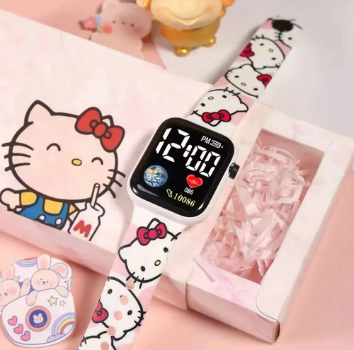 Hello kitty cartoon led watch - hello,