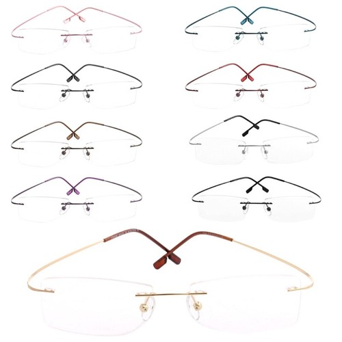 Fashion metal rimless eye - fashion,
