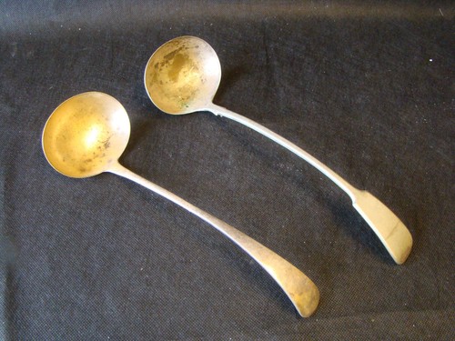 Silver plated large ladle - silver,