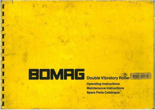 Bomag double vibrating roller - double,