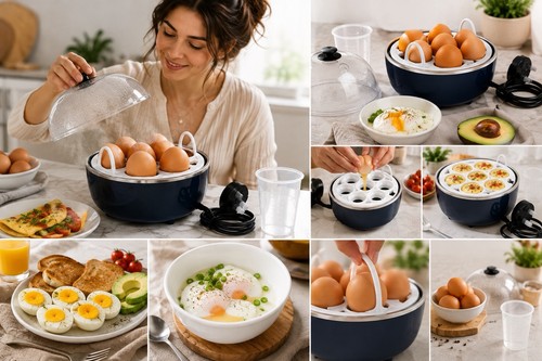 Egg electric cooker 360w - ww,
