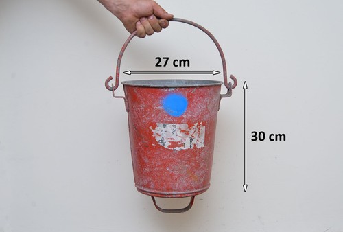 Old vintage metal red - old,