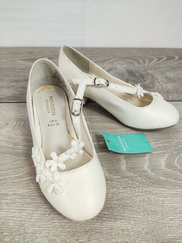 Monsoon girls white - white, shimmer