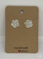 Unique Handmade Flower Stud